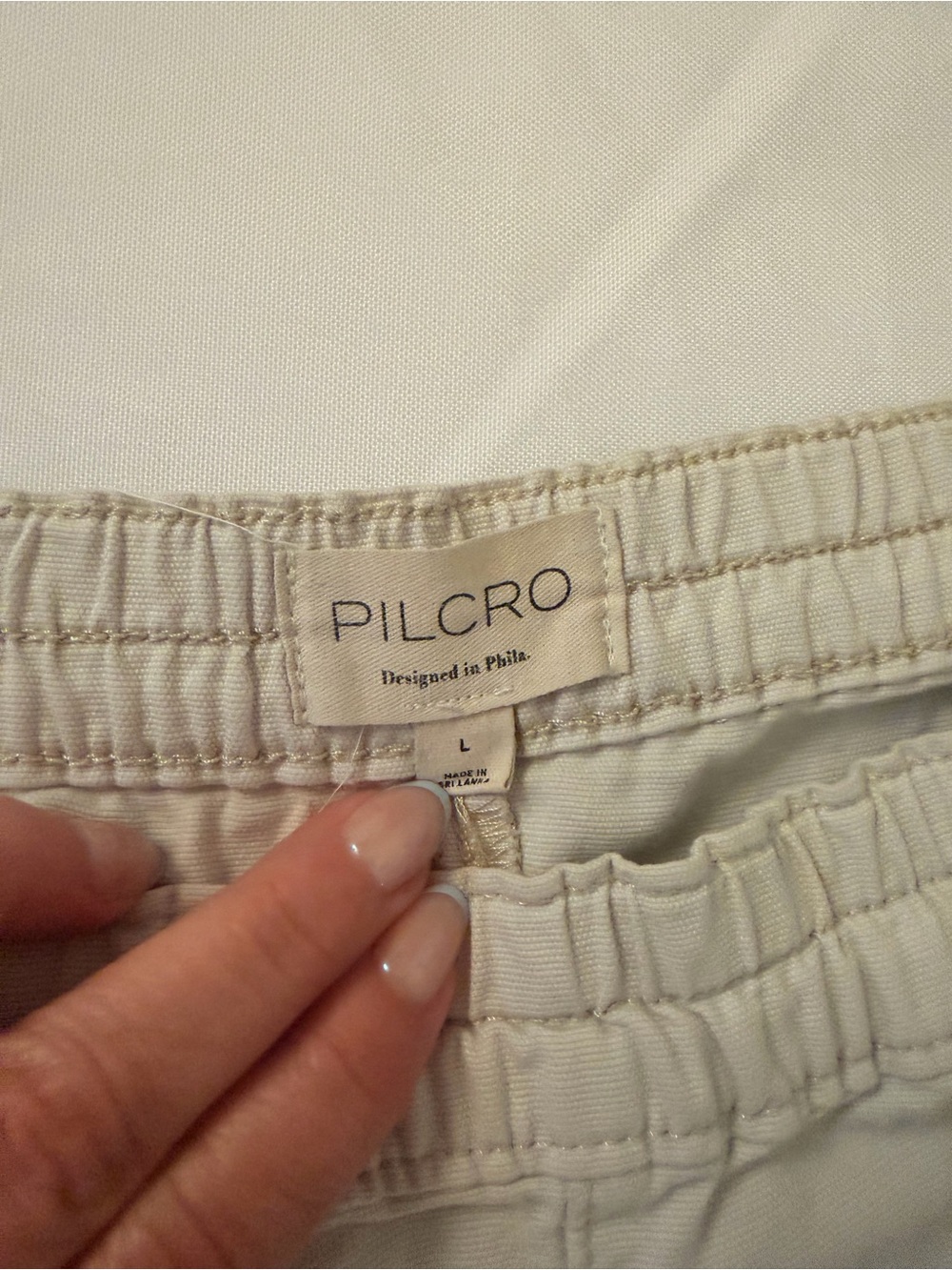Anthropologie Pilcro Izzie Printed Barrel Pants Size L - Picture 7 of 7